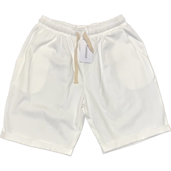 Elastic Waist Draw String Shorts- Size Medium - Picture 2 of 3